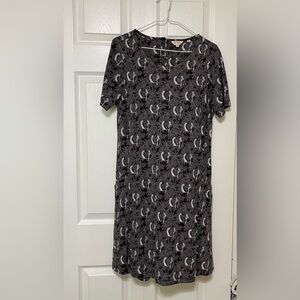 Fat Face Black and Gray Mini Dress
